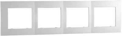 Рамка четырехместная Mono Monte горизонтальная белый 105-010000-163