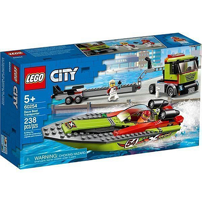 Конструктор LEGO City Перевозчик гоночного катера 60254