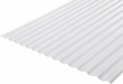 Гофрированный монолитный поликарбонат Bauglas Strong 3000x1050мм опал 