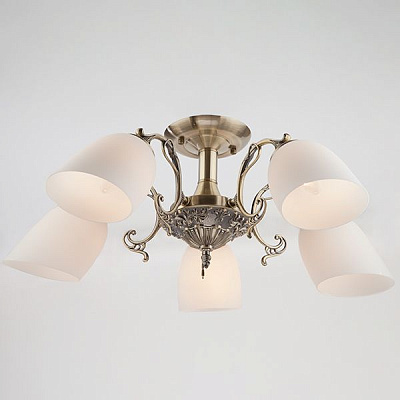 Люстра потолочная Strotskis Ariele 22010/5 5x60 Вт E27 античная бронза 