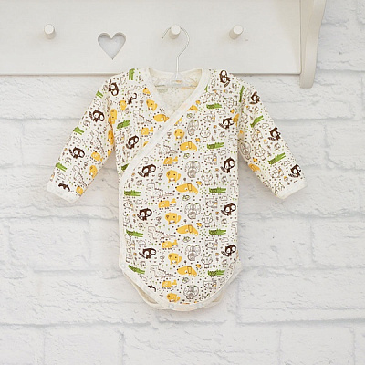 Боді унісекс Blanka Тваринки р.68 білий 12887