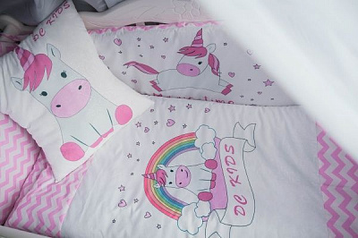 Комплект постельного белья ДС Україна от 0-3 лет БК-038 розовый 