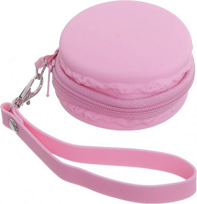 Пенал шкільний 7,5x7,5x4,5 cм рожевий