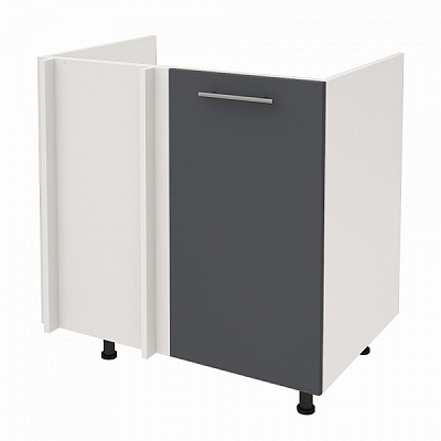 Тумба нижня Руна МНУМ 800x818x520 мм сірий попіл РОКО