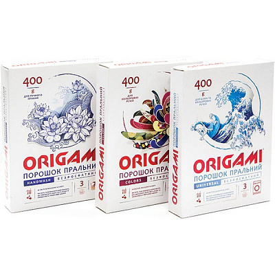 Стиральный порошок для машинной стирки Origami Universal 0,4 кг