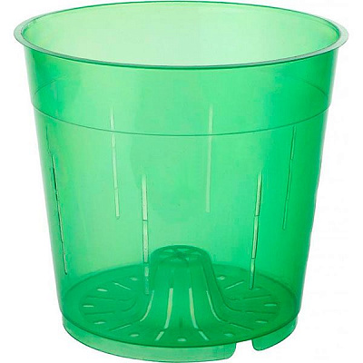 Горшок цветочный с отверстием 1.5 л зеленый