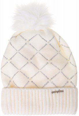 Шапка для девочек Pompona р.50-52 белый 20 Z P 69 ПП 