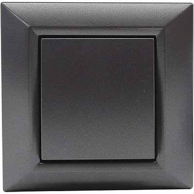 Выключатель одинарный Underprice Vesta графитовый