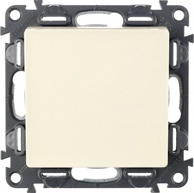 Вимикач перехресний одноклавішний Legrand Life без підсвітки 10 А 250В кремовий 752507