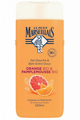 Гель для душу Le Petit Marseillais Апельсин та Грейпфрут 650 мл