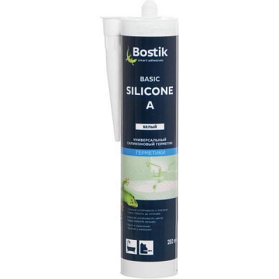 Герметик силіконовий Bostik універсальний Basic Silicone A білий 280мл