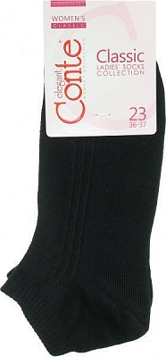 Шкарпетки жіночі Conte Classic р. 23 чорний 016
