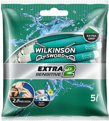 Станки одноразовые WILKINSON SWORD Extra2 Sensitive 5 шт.