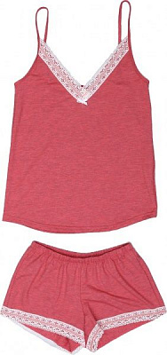 Пижама женская Levtam Нежность р. L коралловый 