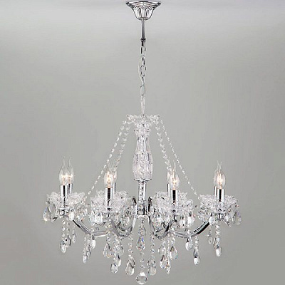 Люстра подвесная Strotskis Cytisus 8x60 Вт E14 хром 3188/8 