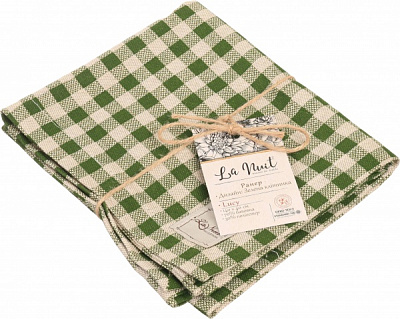 Раннер Lucy Зеленая клетка 40x140 см зеленый La Nuit 