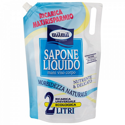 Крем-мило Mil Mil для рук та тіла (запаска) 2000 мл