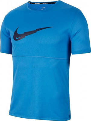Футболка Nike M NK BREATHE RUN SS WR PO GX CJ5386-402 L блакитний