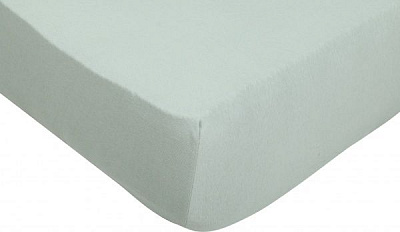 Простынь на резинке трикотажная 140x200 см светло-зеленый Songer und Sohne 
