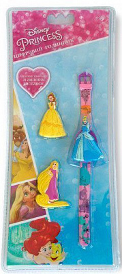 Годинник дитячий TBL Принцеси зі змінним дисплеєм