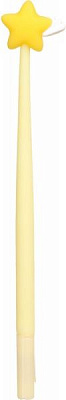 Ручка шариковая Мерцание звезды, желтый 