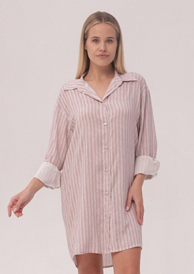 Халат жіночий Roksana Nika р. 44 рожевий із принтом №1165/67003