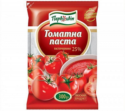 Паста томатная Первоцвіт 25,00% 300 г