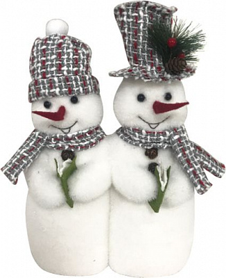 Декорация новогодняя Пара снеговиков 35 см EPI-F4A674-37 