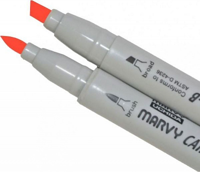 Маркер двусторонний Marvy 1900B-S 22191002T красный 