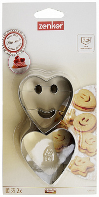 Набор форм для вырезания печенья Zenker Улыбка 6 см 2 шт. 42892