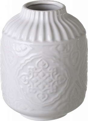 Ваза Etno 12,6х12,6х16 см біла Dehua