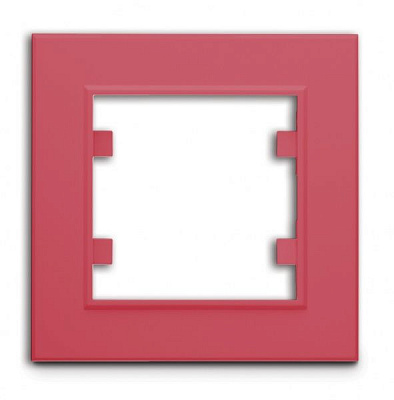 Рамка одноместная Makel Karea горизонтальная розовый