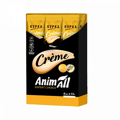 Ласощі AnimAll зі смаком курки 6 шт. х 15 г