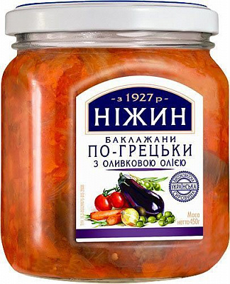 БаклажаныТМ Нежин по-гречески 450 мл