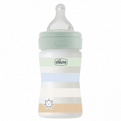 Пляшечка Chicco Well-Being Colors 0м+ 150 мл м'ятна (28611.21)