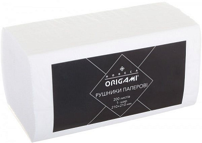 Бумажные полотенца Origami Horeca типа V однослойная 200 шт.