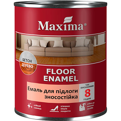 Емаль Maxima алкідна ПФ-266 жовто-коричневий глянець 0,7кг