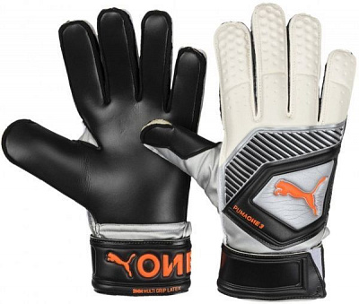 Вратарские перчатки Puma One Protect 3 р. 9 белый 04148001