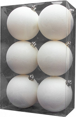 Набор елочных шаров Девилон 251277 d80 мм 6 шт./уп. 