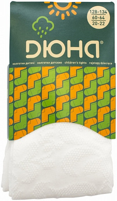 Колготки для дівчаток Duna 4В 43 р.116 білий