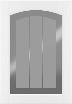 Фасад для кухні Грейд-Плюс Прованс білий гладкий №383 713x496 ВТ лівий