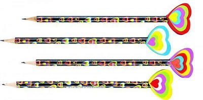 Олівець графітний з гумкою у вигляді серця Centrum