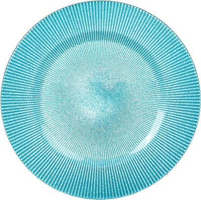 Блюдо Glimmer 33 см бірюзове Decor Cam