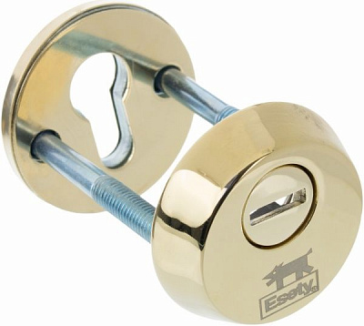 Броненакладка Mul-T-Lock SL3 D55 полированная латунь
