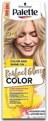 Краска для волос Palette Perfect Gloss Color с аргановым маслом 10-4 перламутровый блонд 70 мл