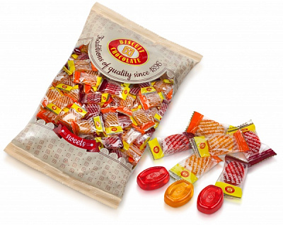 Карамель ХБФ Фрудди-Микс со вкусом вишни абрикоса 1000 г 