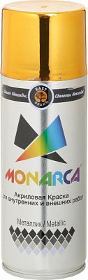 Краска MONARCA аэрозольная металлик золото глянец 520 мл 270 г