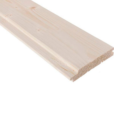 Вагонка деревянная 1с еловая цельная 14x120x3000 мм (уп. 5 шт.)