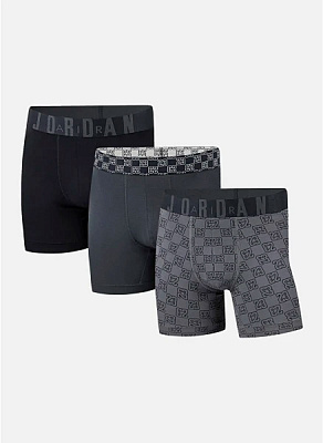 Набор трусов мужские Jordan JHM 23 MONOGRAM 3PK BOXER BRIE JM0691-023 L черный