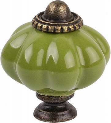 Меблева ручка 31476 антична бронза/темно-оливковий Ferro Fiori CR 9150.34